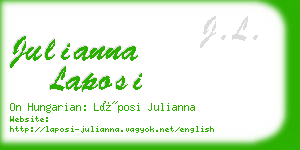 julianna laposi business card